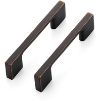 Ravinte Decor 20 Pack Kitchen Cabinet Handles 3"" Hole Center Wide Foot Drawer Pulls - Oil Rubbed Bronze Cabinet Pulls Solid Kitchen Hardware For Drawer Dresser Closet Door Handles