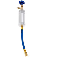 Aupoko R134A Ac Oil Dye Injector, Oil Filling Syringe With 1/2"" Male And 1/2"" Female, Fits For R134A Air Conditioning Universal A/C Injection Tool