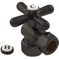 Kingston Brass Cc44405X Vintage Fip X 1/2-Inch Od Compression Quarter-Turn Angle Stop Valve, 2-1/8-Inch, Oil Rubbed Bronze