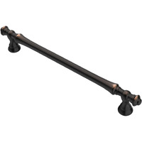 Alzassbg 10 Pack Oil Rubbed Bronze Cabinet Pulls, 6.3 Inch(160Mm) Hole Centers Morden Straight Kitchen Cabinet Handles Al3085Orb