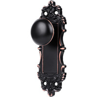 Toptotoo Dummy Door Knob Interior, Antique Old Style Door Knob Replacement For Closet Vintage Bifold Cabinet Dummy Door Handles No Lock, Oil Rubbed Bronze Finish 2 Pack