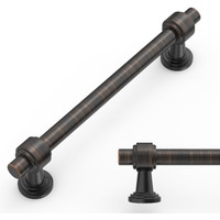 Amerdeco 10 Pack Oil Rubbed Bronze Cabinet Pulls 5 Inch(128Mm) Hole Center Drawer Pulls Cabinet Hardware Kitchen Cabinet Handles For Bathroom Zh0069