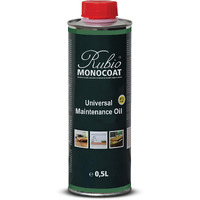 Rubio Monocoat Universal Maintenance Oil, 1,000 Ft - White | Satin Sheen Enhancement & Protection For Indoor Wood Floor & Wooden Furniture Surfaces Treated With Oil Plus 2C | 0.5 Liter