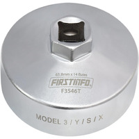 Firstinfo F3546T 1/2"" Drive 63.8Mm 14 Flutes Oil Filter Wrench, Compatible With Tesla