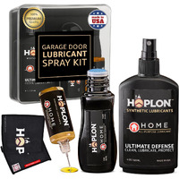 Hoplon Home Synthetic Garage Door Lubricant Spray - Home Lube Kit With Mister, Dauber, Needle, Towel & Case For Door Hinges, Sewing Machines, Beard & Pet Clippers, Fishing Reels, Bikes, Low Odor