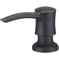 Kmeino Soap Dispenser For Kitchen Sink, Built In Sink Soap Dispenser Oil Rubbed Bronze Abs Pump Head With 11 Ounce Soap Bottle