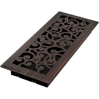 Imperial Rg3366 Wonderland Decorative Floor Register, 4 X 12-Inch, Oil Rubbed Bronze