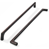 Limur 6 Pack 10 Inch (256 Mm) Hole Center Oil Rubbed Bronze Cabinet Pulls - Solid Zinc Alloy Kitchen Cabinet Handles, Drawer Pulls,Drawer Handle, Wardrobe & Dresser Handles, Cupboard Hardware