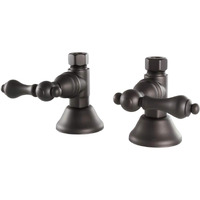 Kingston Brass Cck44155Al Trimscape Fip X 1/2-Inch Od Comp Quarter-Turn Straight Stop Valve, 2-3/4 Inch Length, Oil Rubbed Bronze