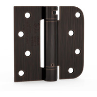 Goldenwarm 2Pack Oil Rubbed Bronze Door Hinges 4 Inch Self Closing Spring Door Hinge With Square & 5/8"" Radius Corners - Adjustable Door Closing, Residential & Heavy-Duty Door Hardware