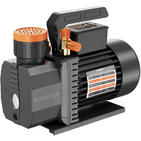 Poadtor 5Cfm Vacuum Pump, 1-Stage Hvac Vacuum Pump, 1/2Hp 38 Micron 110V Air Conditioning Vacuum Pump Kit For R12 R22 R134A R410A, Hvac/Auto Ac Refrigerant Recharging, Milking Cow, Oil Included