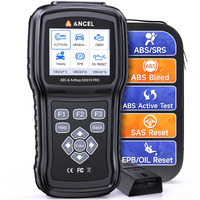 Ancel Ad610 Pro Abs Srs Obd2 Scanner, Abs Bleeding, Sas Calibration, Abs, Airbag, Epb, Oil Reset, Full Obd2 Functions, Autovin, Free Lifetime Wifi Updates