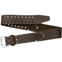 Awp 3"" Oil Tan Leather Work Belt | Dual Prong Roller Buckle Tool Work Belt | Sizes Up To 50"" Waist | Black