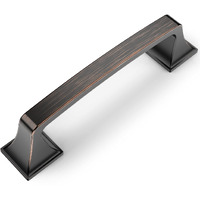 Amerdeco 25 Pack Oil Rubbed Bronze Cabinet Pulls 3.75 Inch(96Mm) Hole Center Cabinet Hardware Kitchen Cabinet Handles For Bathroom Drawer Pulls Dresser Pulls Zh0002