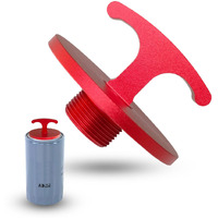 Oil Filter Plug Tool, Aluminum Alloy Oil Filter Cap Off Tool For Dodge Ram 2500, 3500, 4500, 5500 Cummins 05083285Aa Mo285 Turbo Diesel 5.7L 6.4L 6.7L (Red)