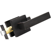 Probrico Heavy Duty Square Passage Lever Door Handle Non-Locking Leverset For Hallway Or Closet [Reversible For Right & Left Sided Doors] - Oil Rubbed Bronze,20 Pack