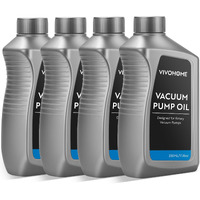 Vivohome 4 Pack Premium High Vacuum Pump Oil 330Ml/11.16Oz, High Viscosity And Low Moisture Hvac