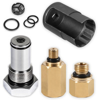Bonbo 6.0 Ipr Valve Socket & Oil Rail Adapters Kit & 6.0 High Pressure Oil Pump Ipr Valve Air Test Fitting Tool With Seal Kit, Fits For Ford 6.0L Powerstroke Diesel Engine (8 Pack)