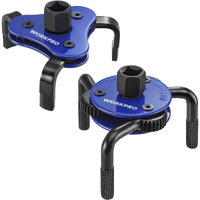 Workpro Universal Oil Filter Wrench & Removal Tool, Adjustable Oil Filter Change Set, Ideal For Engine, Conduit, & Fittings