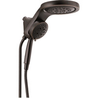 Delta Faucet Hydrorain 5-Spray H2Okinetic Dual Shower Head With Handheld Spray, Oil Rubbed Bronze Shower Head With Hose, Handheld Shower Heads, 2.5 Gpm Flow Rate, Venetian Bronze 58680-Rb25