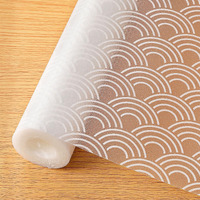 Cooyes Shelf Liners For Kitchen Cabinets - Non Adhesive Drawer And Cabinet Liner, Waterproof And Oil-Proof Kitchen Cupboard Shelf Paper Eva Material Fridge Liner For Refrigerator - Modern Pattern