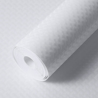 White Shelf Liner Kitchen Cabinet Liners Refrigerator Liners Waterproof & Oil-Proof Kitchen Cupboard Liner Drawer Mats Eva Material Non Adhesive Washable Fridge Liner For Shelves 35.4 X 236.2 Inches