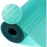 Blue Shelf Liners For Kitchen Cabinets Refrigerator Liners Waterproof & Oil-Proof Kitchen Cupboard Liner Drawer Mats Eva Material Non Adhesive Washable Fridge Liner For Shelves 35.4 X 236.2 Inches