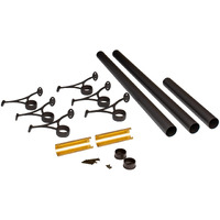 Outwater 20' Bar Foot Rail Kit - Complete Undercounter Mount Hardware And Tubing, Oil Rubbed Bronze Finish