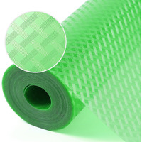 Green Fridge Liner Shelf Liners For Kitchen Cabinet Refrigerator Liners Waterproof & Oil-Proof Kitchen Cupboard Liner Non Adhesive Drawer Mats Eva Material For Shelves 17.5 X 393.7 Inches
