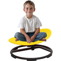 Domaxarts Sensory Spinning Chair For Autistic Kids,Sensory Swivel Chair,Sit And Spin Toy For Balance And Coordination, Spinning Autism Seat & Adhd Children, Indoor & Outdoor Play For Ages 3+(Yellow)