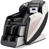 Vevor Full Body Massage Chair, 3D Zero Gravity Recliner With Sl Track, 18 Auto Modes, Heat, Foot Rollers, Armrest Control, Lcd Display, 36 Airbags, Retractable Footrest