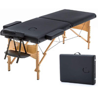 Bestmassage Massage Bed Portable Massage Table 28 Inche Wide Lash Bed Heigh Adjustable 2 Folding Spa Table With Non-Woven Bag For Spa Footmassage Facial Carespa Tattoo