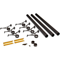 Outwater 24' Bar Foot Rail Kit - Complete Undercounter Mount Hardware And Tubing, Oil Rubbed Bronze Finish