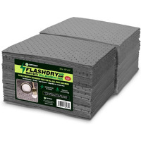 Flashdry Heavy Duty Universal Spill Absorbent Pads - 300Gsm/4Mm (200 Pack, 17.5""X13.5"") - Superior Absorption Pads For Oil & Chemical Spills - Ideal For Garages, Workshops, Factories, Warehouses