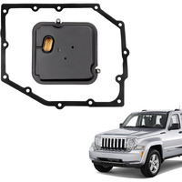 58013 Automatic Transmission Filter Oil Pan Gasket Kit Compatible With Challenger Dakota Durango Nitro Ram 1500 Wrangler Liberty Chry-Sler 300, Fits For 42Rle Transmission, Replaces# 68059549Aa