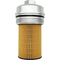 Ifjf Fl2016 Oil Filter And Ec781 Cap Replacement For F250 F350 F450 F550 Powerstroke 6.0L/6.4L 2003-2010 Excursion 2003-2005 6.0L Billet Aluminum Anodized Cap Silver