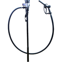 Groz 110V Electric Oil & Diesel Drum Transfer Pump | 10.5 Gpm | Fits On 15-55 Gal. Drums| Double Insulated Motor | 2-Piece Threaded Telescopic Suction Tube | For Use With Non-Flammable Media (45522)