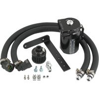 Oil Catch Can Passenger Side Oil Separator Tank With Sight Glass Fit For Ford F150 5.0L/2.7Eb/3.5Eb 2011-2021, Raptor 3.5L Ecoboost 2017-2021, Expedition 3.5L Ecoboost 2018-2021 (With Breather Filter)