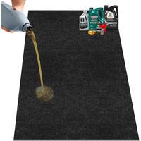 Nujzuir 60"" X 72"" Giant Oil Drip Mat For Garage Driveway, Reusable Rubber Floor Oil Spill Leak Absorbent Pads For Motorcycle Car Oil Leak Stain Resistant