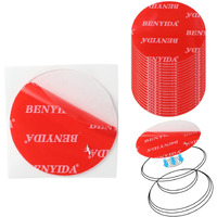 Pkrfcj 20 Pcs Double Sided Adhesive Pads,Transparent Round 3M Sticky Pads,For Phone Holder,Car Magnetic Mount On Dashboard And Windshield