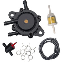 808656 Fuel Pump W/Filter & 90Cm Oil Hose Kit Compatible With 17Hp-25Hp Briggs & Stratton 691034, 692313 Kohler, Kawasaki 49040-7001, John Deere, Mikuni, Cub Cadet Lawn Mowers Golf Carts