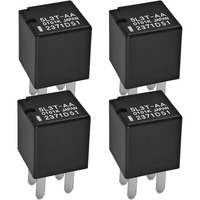 Relay 5L3T-Aa (Pack Of 4) - 12Vdc 20A 4-Pin Automotive Oil Pump Starting Relay - Oem Replacement For Ford Vehicles