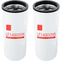 Lf14000Nn Oil Filter (2 Pack) Compatible With Cummins Isx Ism X12 X15 M11 Qsx Qsm Qst Diesel Engines Replaces Lf9080 Lf9001 4367100 Bd7154 57746Xd