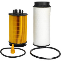 Xyzil Oil Filter Fuel Filter Kit Qc000001 Ml239124 Compatible With Mitsubishi Fuso Canter 2012-17 Mitsubishi Canter Fe125 Fe130 Fe160 Fe180 Fg4X4 Truck W/ 4P10 Engine Mk667920 Pf46076