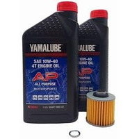 Yamaha Raptor 700/700R (2006-2024) Oil Filter Change Kit Yamaha Part# 4X7-13440-09-00 And 2 Quarts All Purpose Lub-10W40-Ap-12