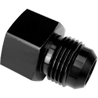 6An Male Flare To 1/4 Npt Female Hose Union Oil Tank Fittings Aluminum 1/4"" Npt To An6 Fuel Oil Line Pipe Adapter Black