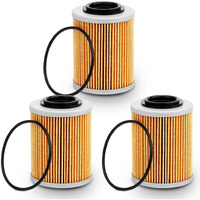 Fhsjxr 3Pcs 420956123 Oil Filter 420956120 For Can Am Maverick X3 Max Turbo R Rr Ds Rs Xrc Xmr Xrs Xds Dps 2017-2023, Ryker Std 600 900 Ace Sea-Doo Ski-Doo Spark 2 Up 3 Up Sbt, 420256188 With O-Rings