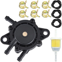Fuel Pump For Kohler 17Hp-25Hp Briggs And Stratton, Gas Vacuum Fuel Pump With Filter And Oil Hose For Yamaha Golf Cart John Deere Honda Kawasaki Lawn Mower Tractor Small Engine 808656 491922 691034