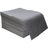 Ateret Oil Mat I Medium Weight Universal Absorbent Pad I 15"" X 18"" I 100 Universal Absorbing Pads I Grey