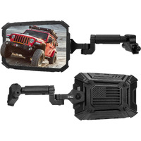 Joytutus Mirrors Doors Off For 2018-2023 Wrangler Jl/Jlu & Gladiator Jt (Not Fit 2024 2025 Wrangler & Gladiator Jt), Adjustable Anti-Vibration Design With Universal Ball Adapter For Phone Mounts